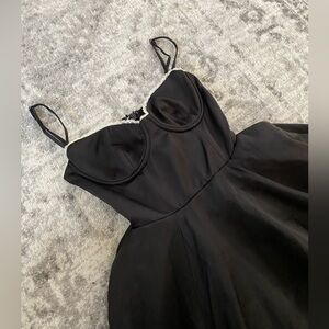 House of CB - Mademoiselle Black Tulle Midi Dress in XS